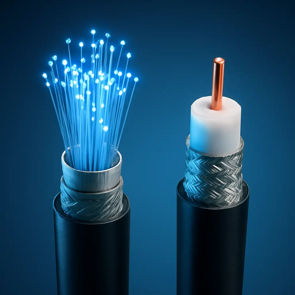 Glasvezel vs kabel vergelijking - De technologie: licht vs elektriciteit