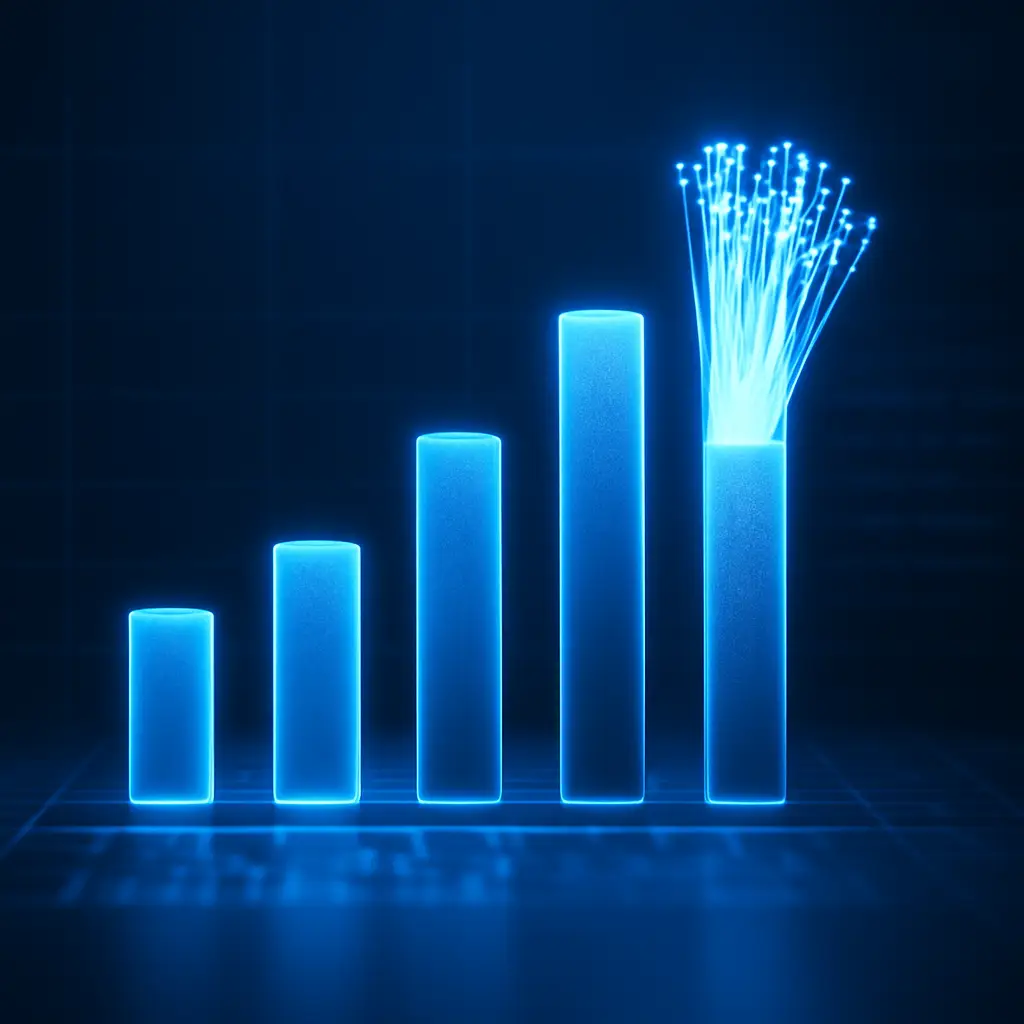 Internetsnelheid per provider - KPN glasvezel: consistent en snel